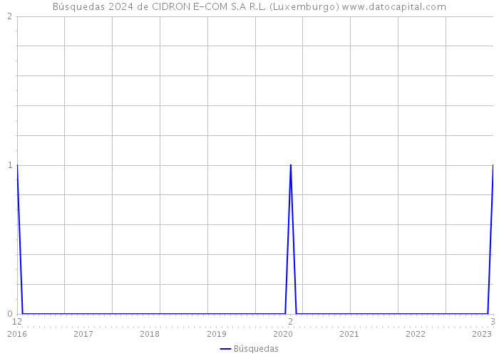 Búsquedas 2024 de CIDRON E-COM S.A R.L. (Luxemburgo) 