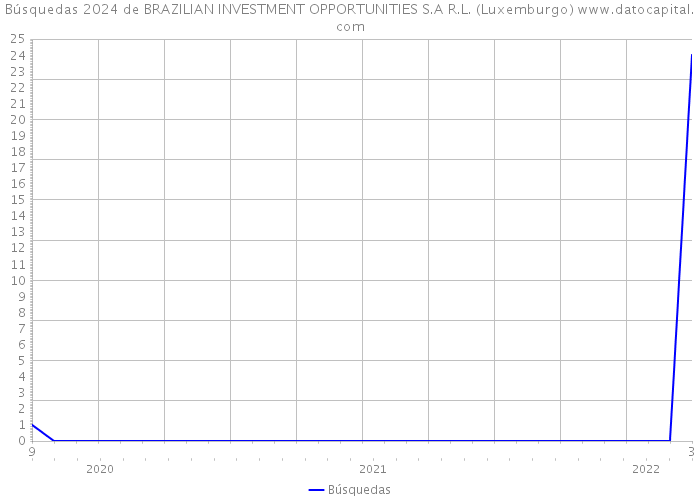 Búsquedas 2024 de BRAZILIAN INVESTMENT OPPORTUNITIES S.A R.L. (Luxemburgo) 