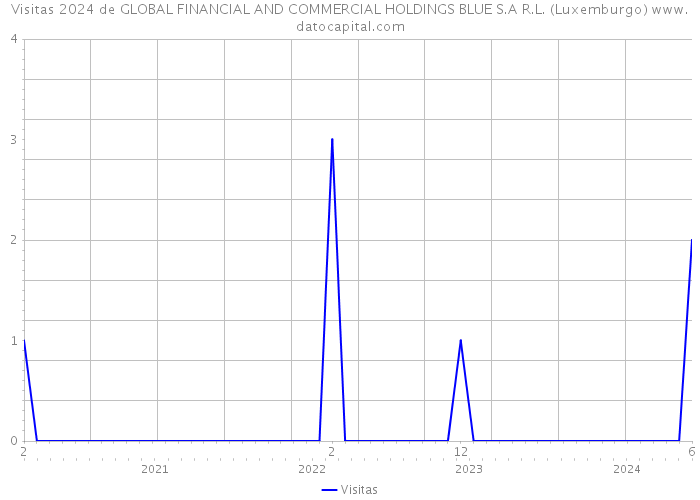 Visitas 2024 de GLOBAL FINANCIAL AND COMMERCIAL HOLDINGS BLUE S.A R.L. (Luxemburgo) 
