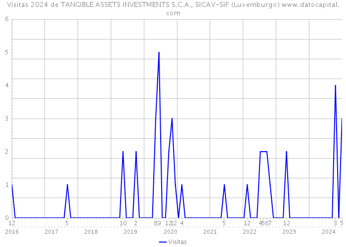 Visitas 2024 de TANGIBLE ASSETS INVESTMENTS S.C.A., SICAV-SIF (Luxemburgo) 