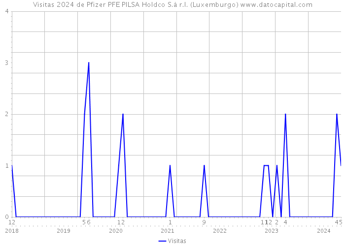 Visitas 2024 de Pfizer PFE PILSA Holdco S.à r.l. (Luxemburgo) 