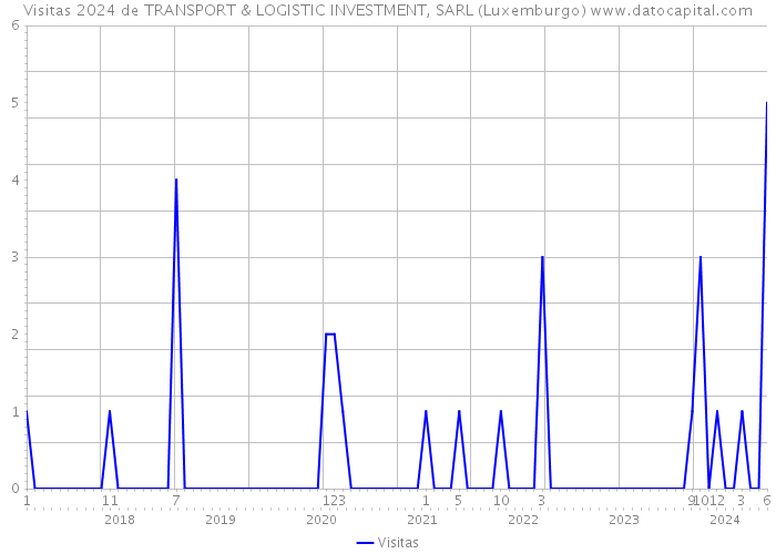 Visitas 2024 de TRANSPORT & LOGISTIC INVESTMENT, SARL (Luxemburgo) 