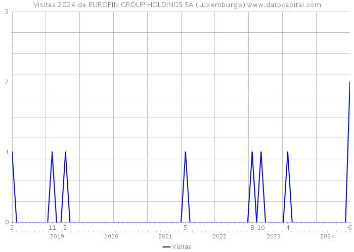 Visitas 2024 de EUROFIN GROUP HOLDINGS SA (Luxemburgo) 