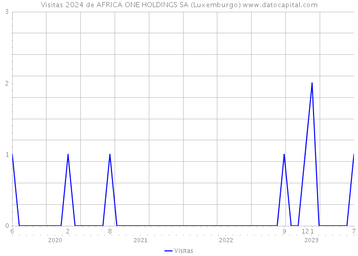Visitas 2024 de AFRICA ONE HOLDINGS SA (Luxemburgo) 