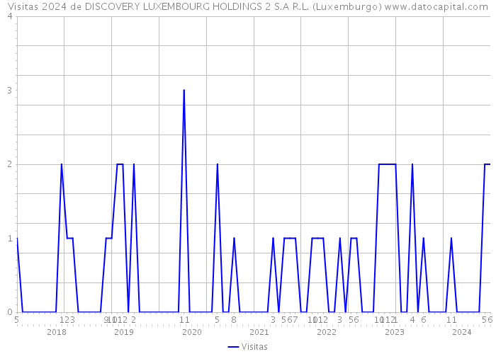 Visitas 2024 de DISCOVERY LUXEMBOURG HOLDINGS 2 S.A R.L. (Luxemburgo) 