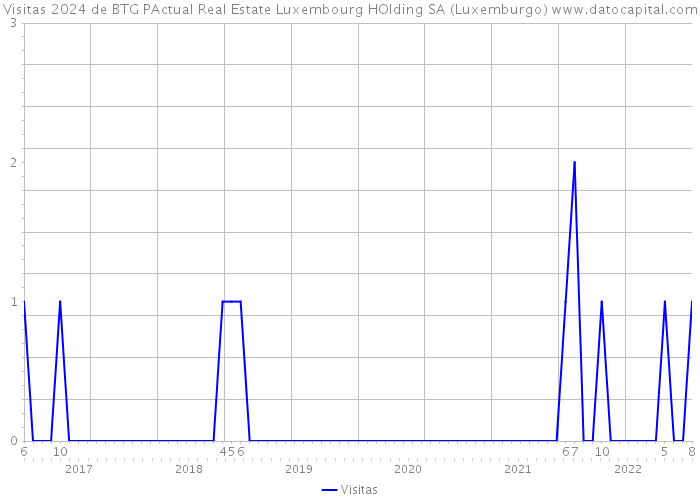 Visitas 2024 de BTG PActual Real Estate Luxembourg HOlding SA (Luxemburgo) 
