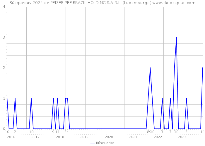 Búsquedas 2024 de PFIZER PFE BRAZIL HOLDING S.A R.L. (Luxemburgo) 