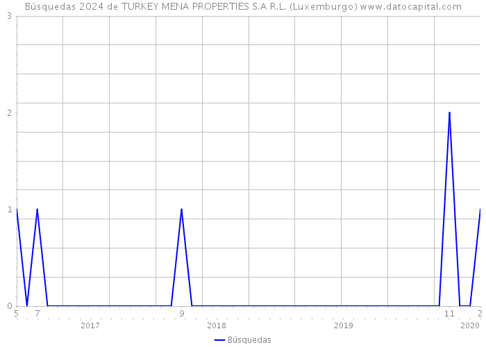 Búsquedas 2024 de TURKEY MENA PROPERTIES S.A R.L. (Luxemburgo) 