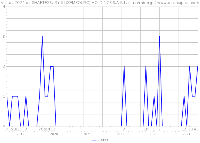 Visitas 2024 de SHAFTESBURY (LUXEMBOURG) HOLDINGS S.A R.L. (Luxemburgo) 