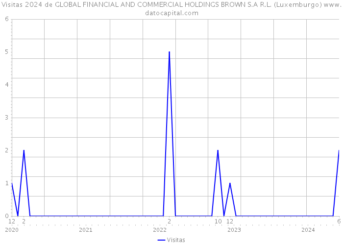Visitas 2024 de GLOBAL FINANCIAL AND COMMERCIAL HOLDINGS BROWN S.A R.L. (Luxemburgo) 