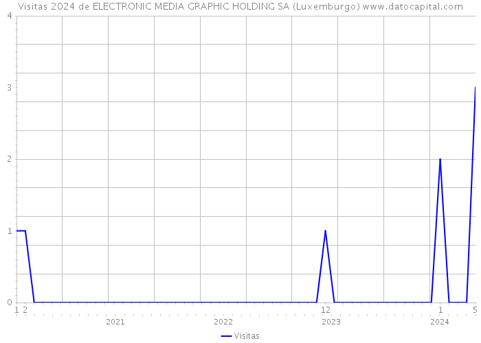 Visitas 2024 de ELECTRONIC MEDIA GRAPHIC HOLDING SA (Luxemburgo) 
