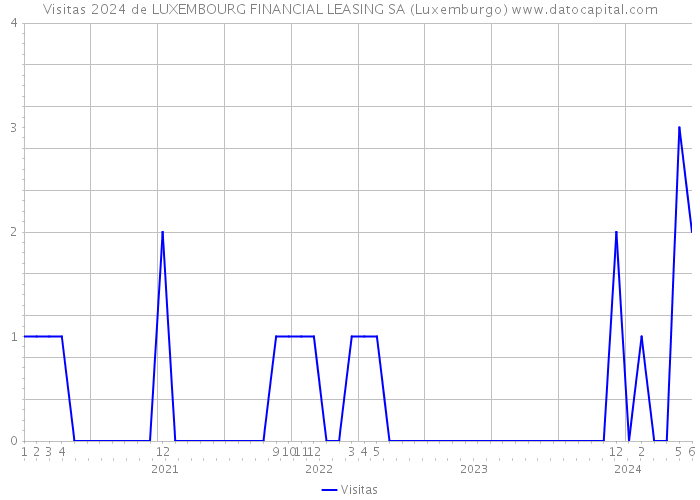 Visitas 2024 de LUXEMBOURG FINANCIAL LEASING SA (Luxemburgo) 