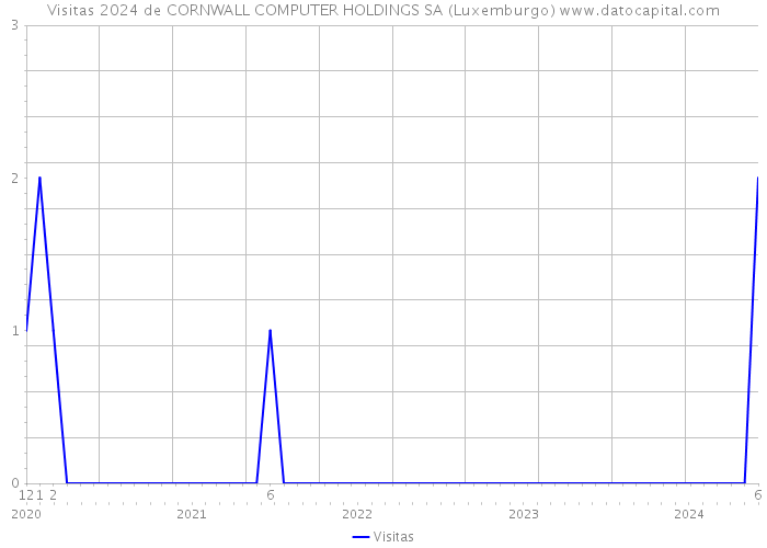 Visitas 2024 de CORNWALL COMPUTER HOLDINGS SA (Luxemburgo) 
