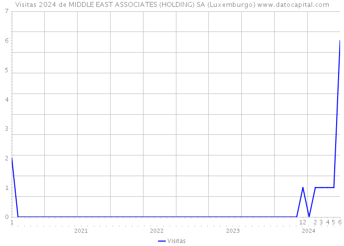 Visitas 2024 de MIDDLE EAST ASSOCIATES (HOLDING) SA (Luxemburgo) 