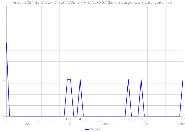 Visitas 2024 de CYBEA CYBER ASSETS MANAGERS SA (Luxemburgo) 