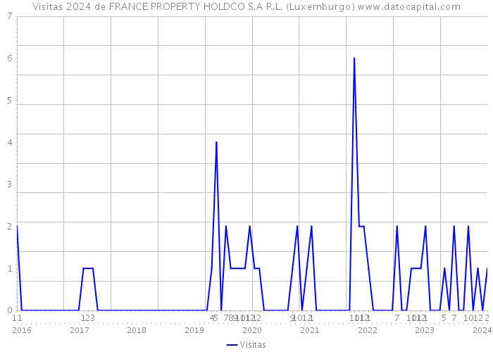 Visitas 2024 de FRANCE PROPERTY HOLDCO S.A R.L. (Luxemburgo) 