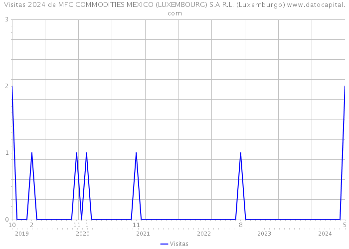 Visitas 2024 de MFC COMMODITIES MEXICO (LUXEMBOURG) S.A R.L. (Luxemburgo) 