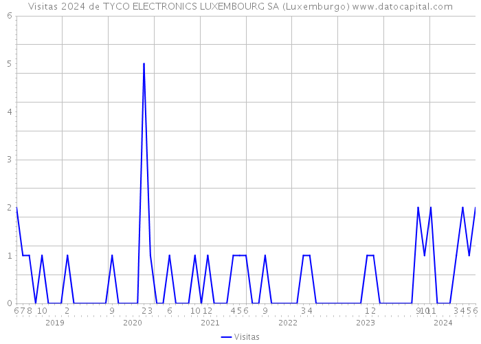 Visitas 2024 de TYCO ELECTRONICS LUXEMBOURG SA (Luxemburgo) 
