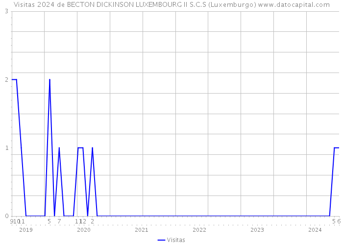 Visitas 2024 de BECTON DICKINSON LUXEMBOURG II S.C.S (Luxemburgo) 