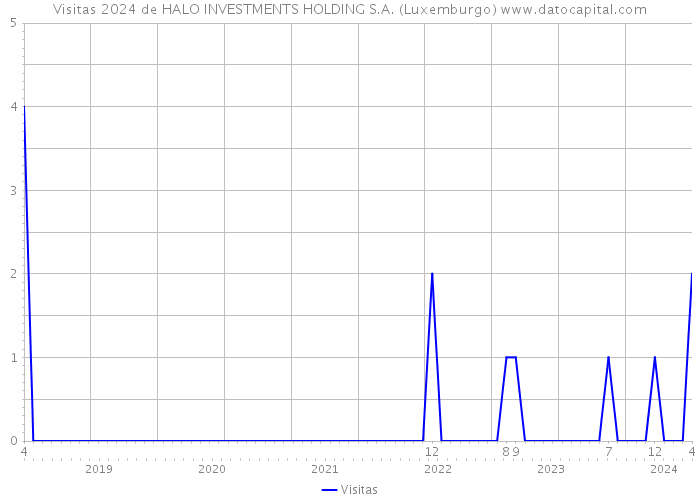 Visitas 2024 de HALO INVESTMENTS HOLDING S.A. (Luxemburgo) 