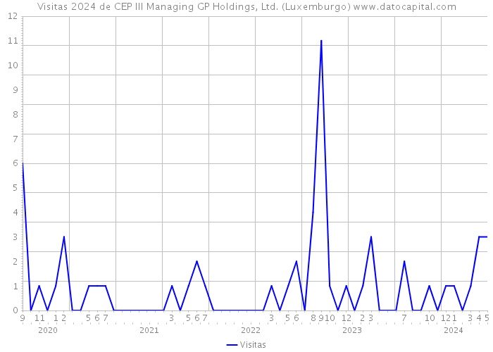 Visitas 2024 de CEP III Managing GP Holdings, Ltd. (Luxemburgo) 