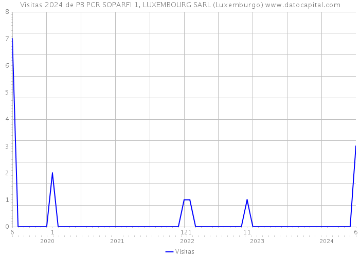 Visitas 2024 de PB PCR SOPARFI 1, LUXEMBOURG SARL (Luxemburgo) 