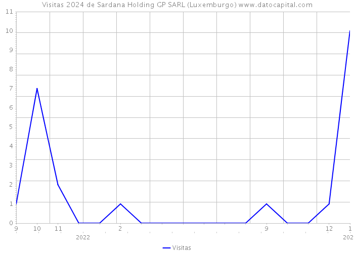 Visitas 2024 de Sardana Holding GP SARL (Luxemburgo) 