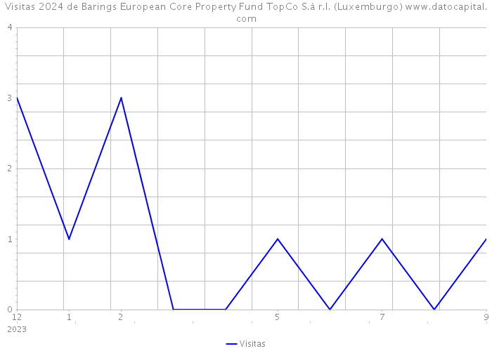 Visitas 2024 de Barings European Core Property Fund TopCo S.à r.l. (Luxemburgo) 