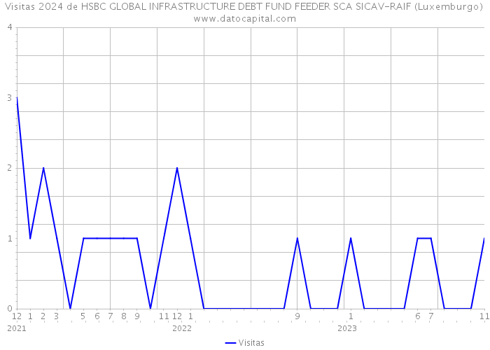 Visitas 2024 de HSBC GLOBAL INFRASTRUCTURE DEBT FUND FEEDER SCA SICAV-RAIF (Luxemburgo) 