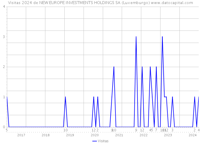 Visitas 2024 de NEW EUROPE INVESTMENTS HOLDINGS SA (Luxemburgo) 