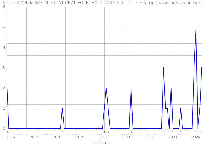 Visitas 2024 de SOF INTERNATIONAL HOTEL HOLDINGS S.A R.L. (Luxemburgo) 
